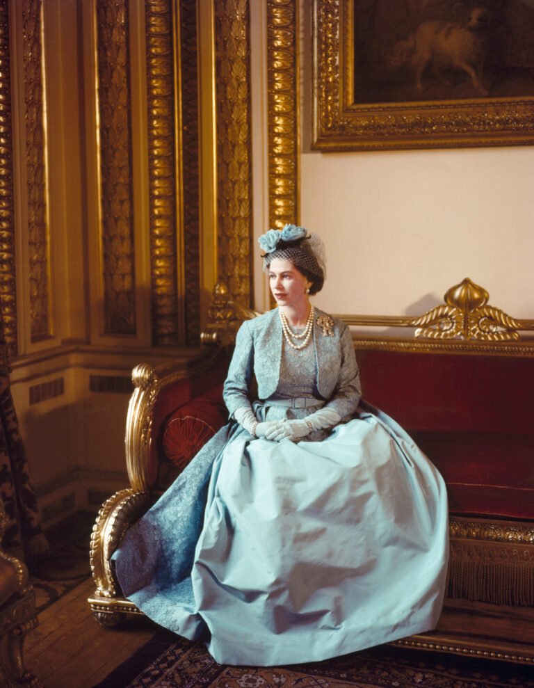 Queen Elizabeth II at Princess Margaret’s wedding, 1960